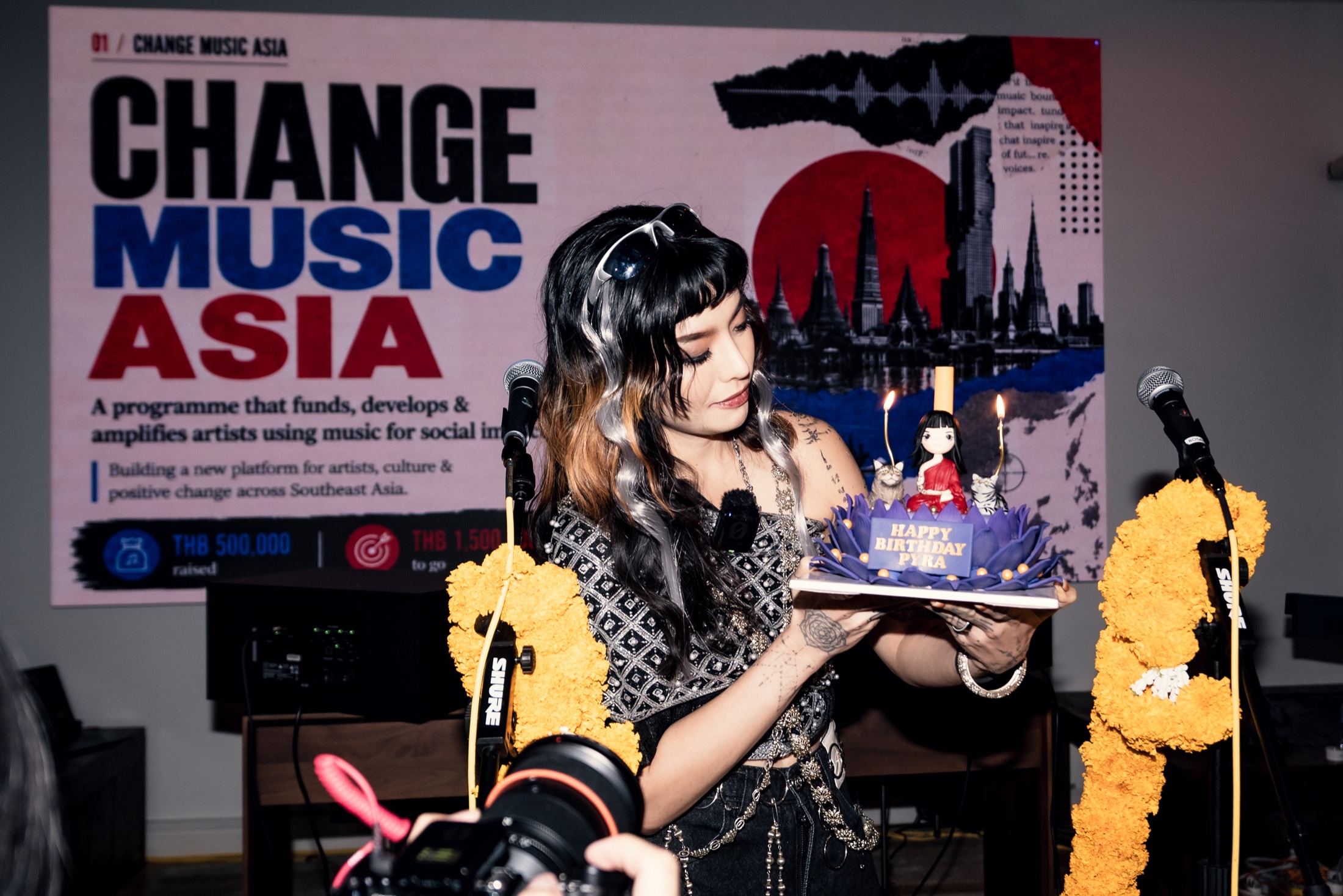 Pyra at the Change Music Asia programme launch in Bangkok in 2026